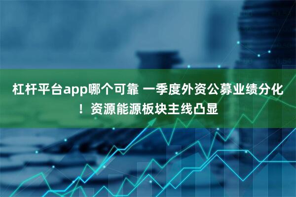 杠杆平台app哪个可靠 一季度外资公募业绩分化！资源能源板块主线凸显